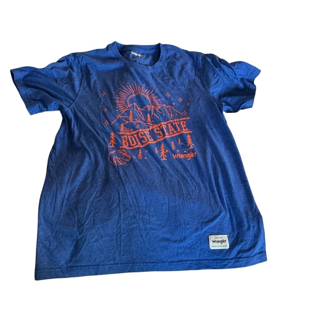 Wrangler Blue and Orange Graphic Tee
